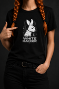 WHITE HACKER – Alternative Choice – Women’s Black Cyber Rabbit T-Shirt