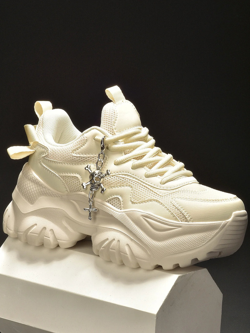 Reality Unmasked – Skull Platform Sneakers