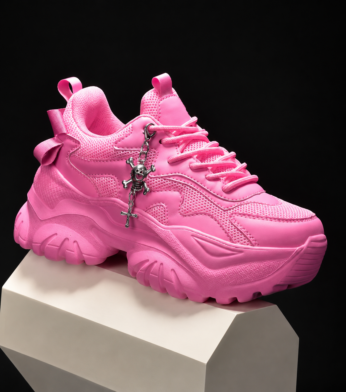 Reality Unmasked – Skull Platform Sneakers