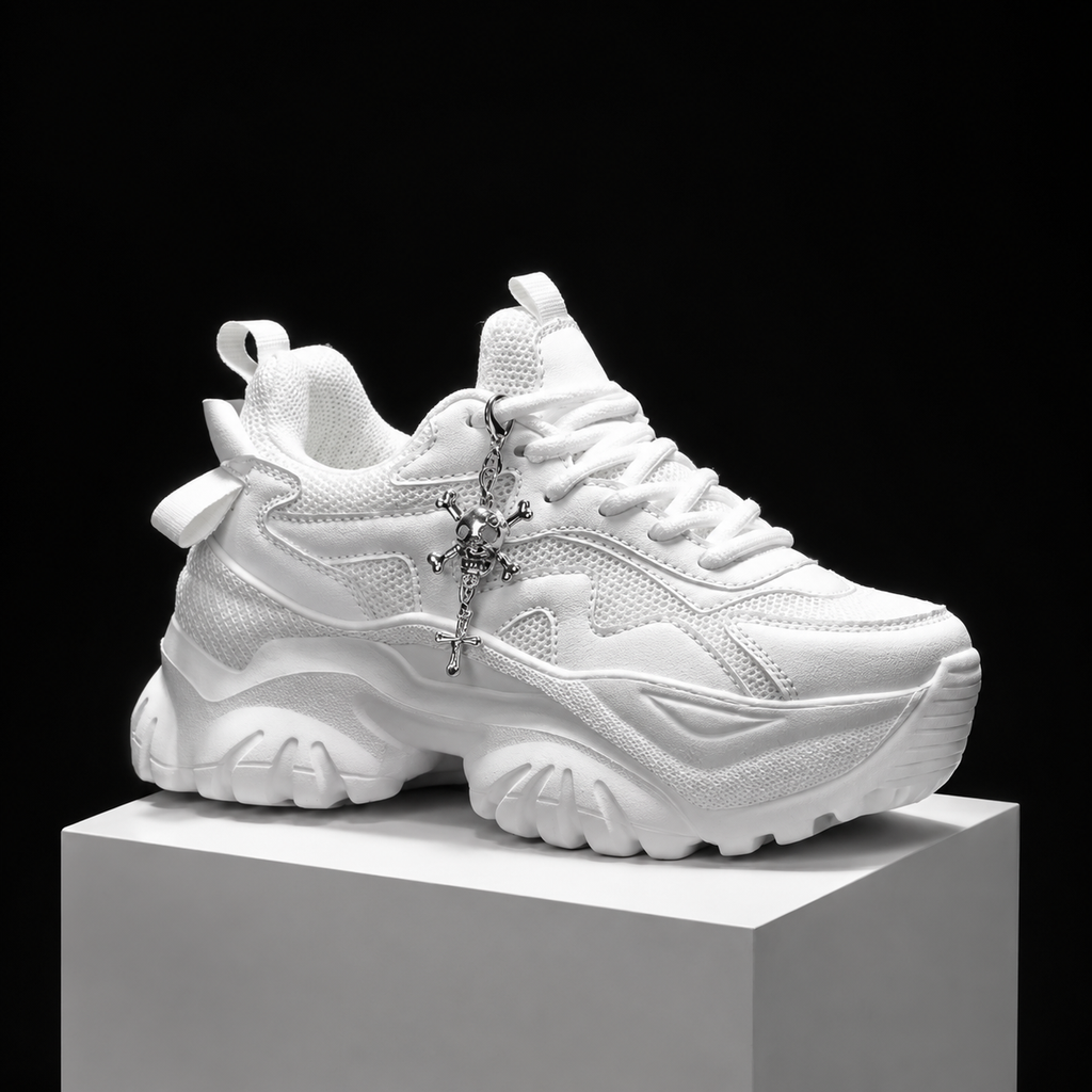 Reality Unmasked – Skull Platform Sneakers