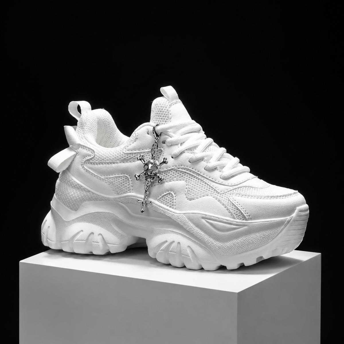 Reality Unmasked – Skull Platform Sneakers