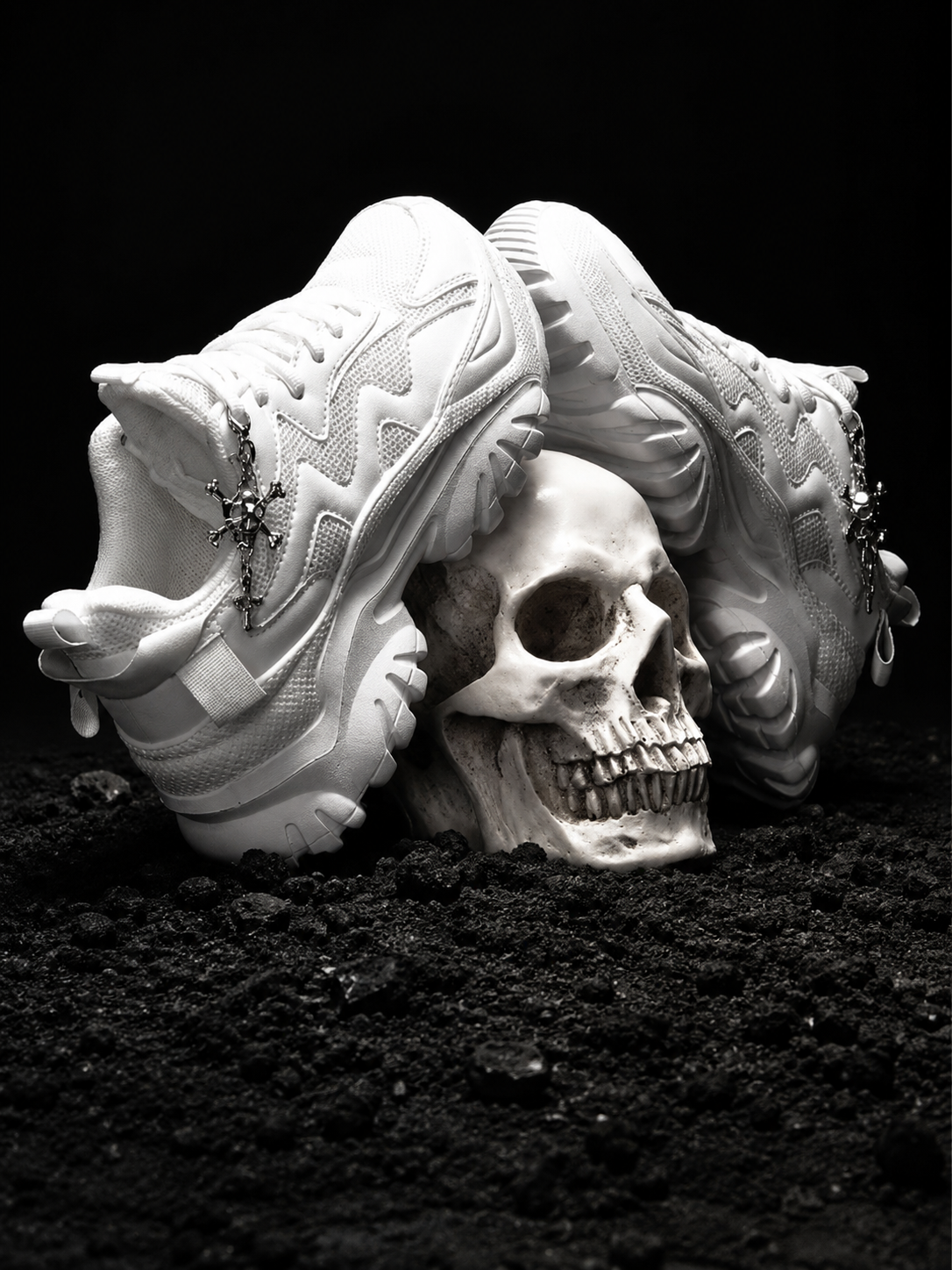 Reality Unmasked – Skull Platform Sneakers